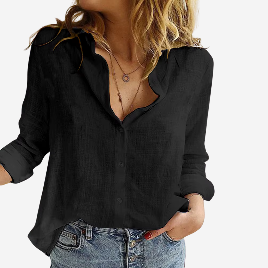 Classic linen shirt with vintage feel