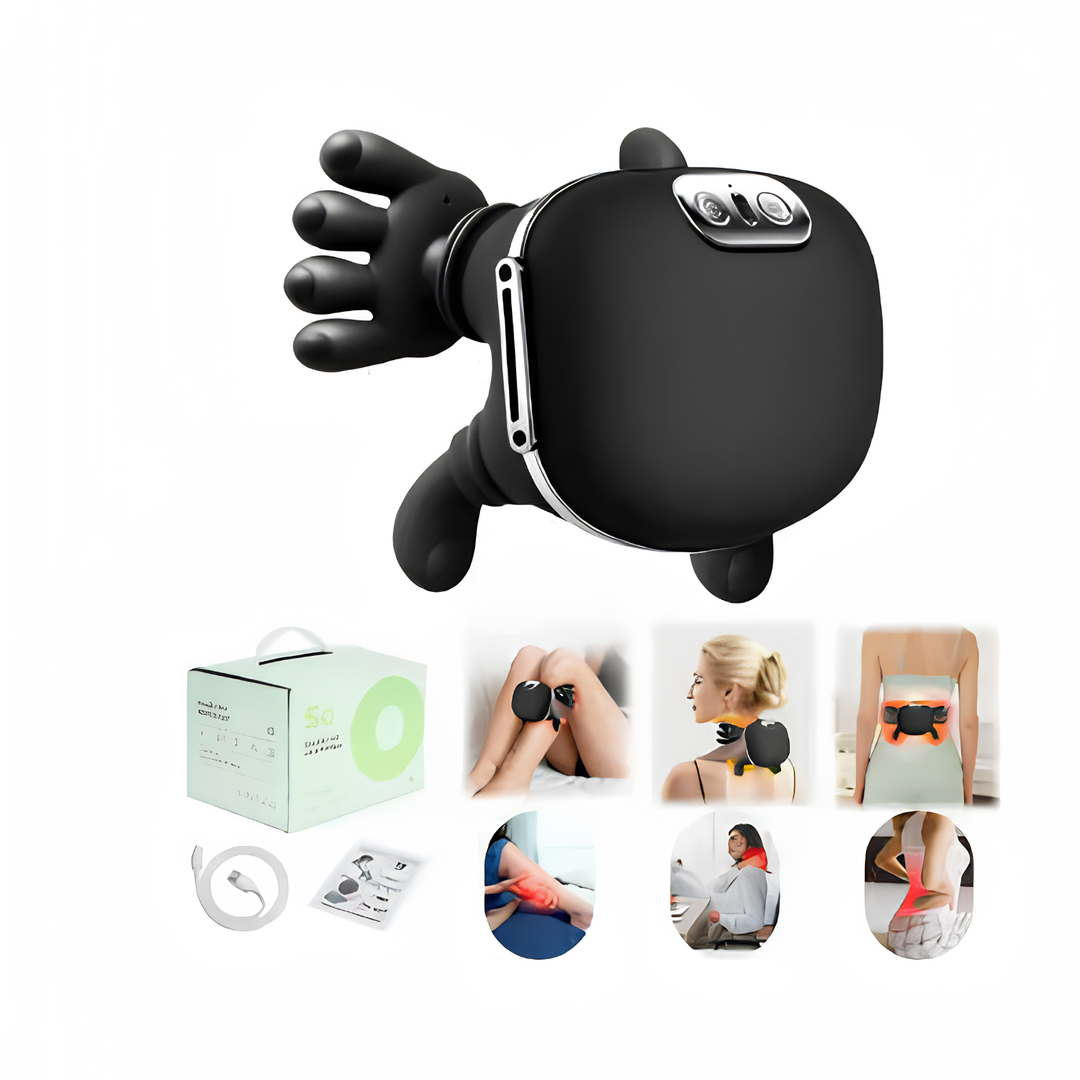Elektrisk nakke- og skuldermassager med knaffing-funksjon