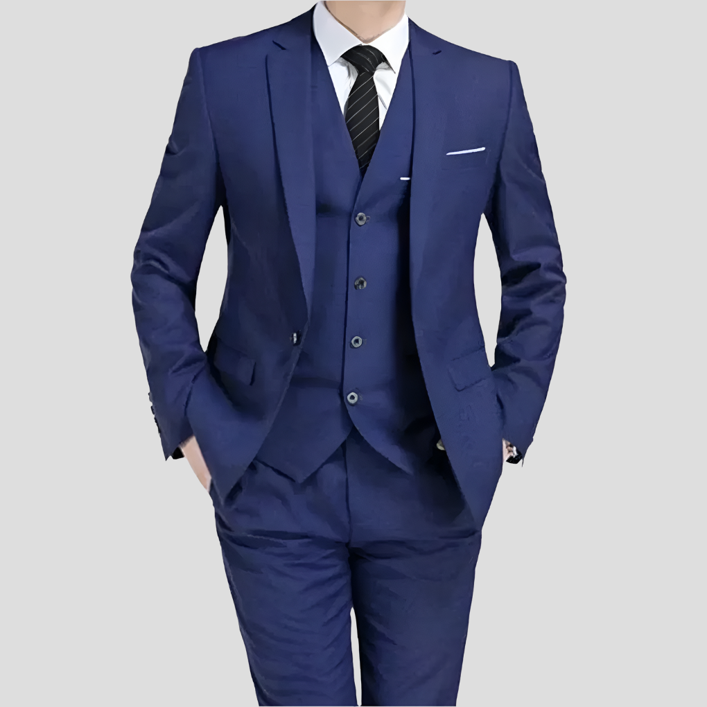Svart tredelt herredress