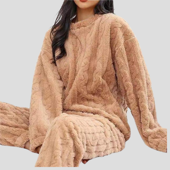 Fleece pyjamassett for kvinner