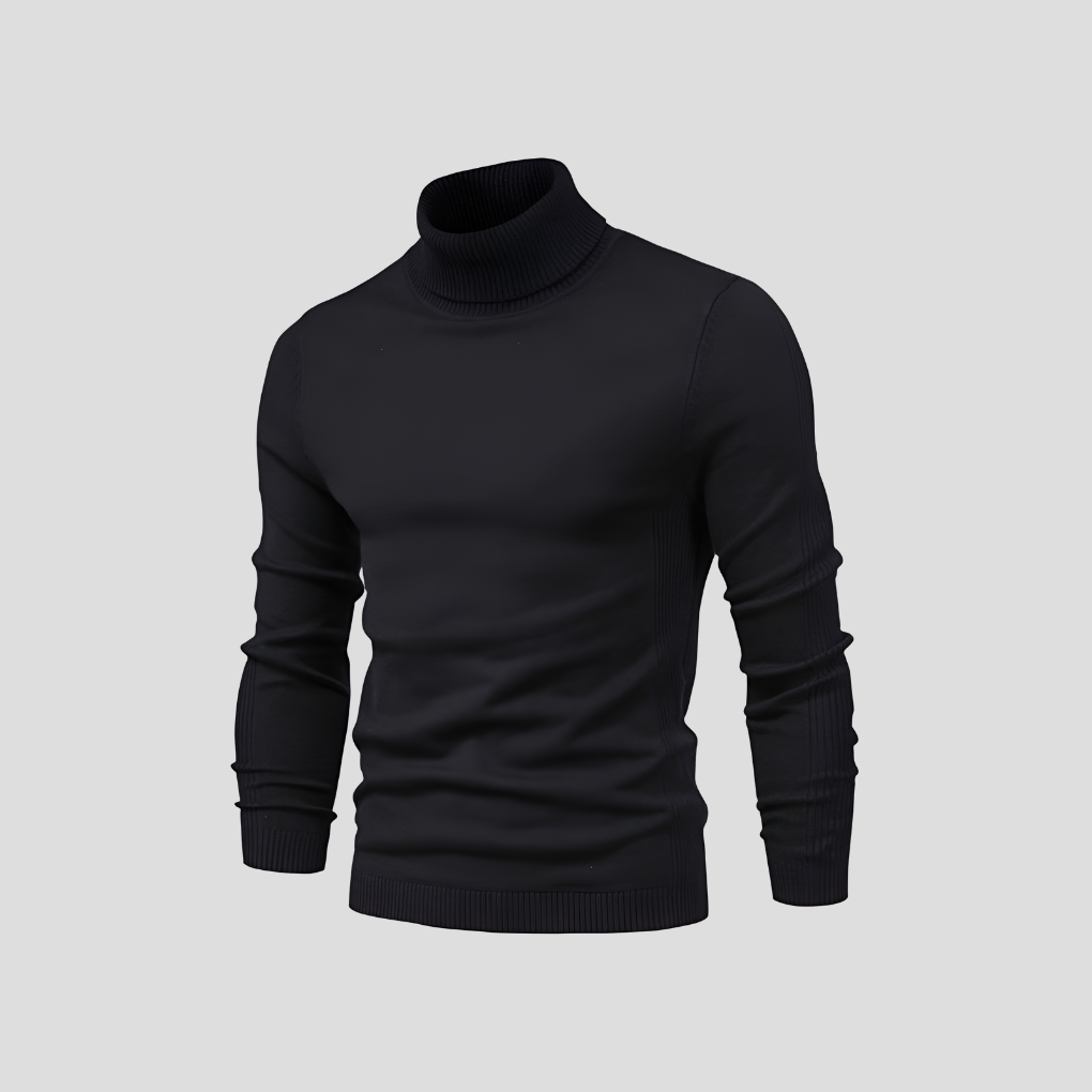 Men's sweater with turtleneck