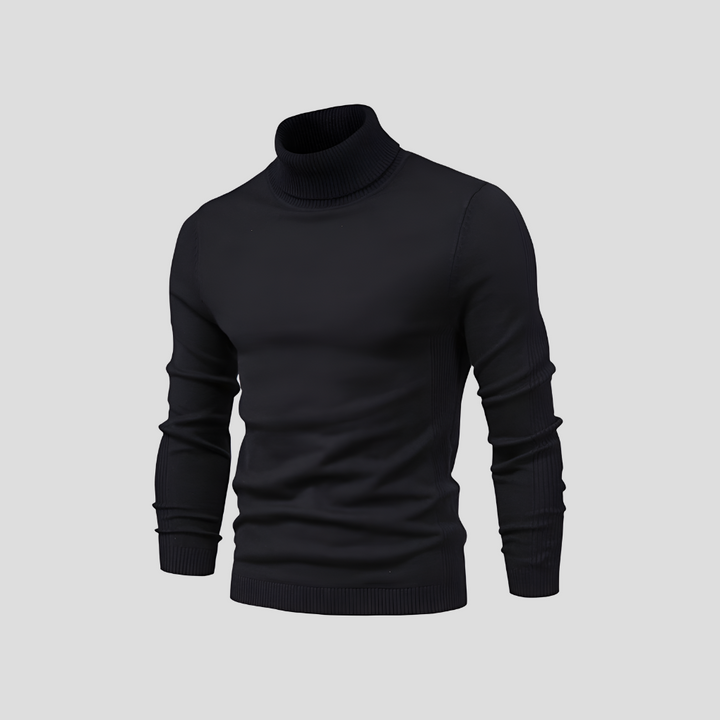 Men's sweater with turtleneck