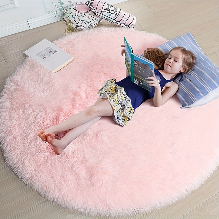 Rundt fluffy teppe - Clouda