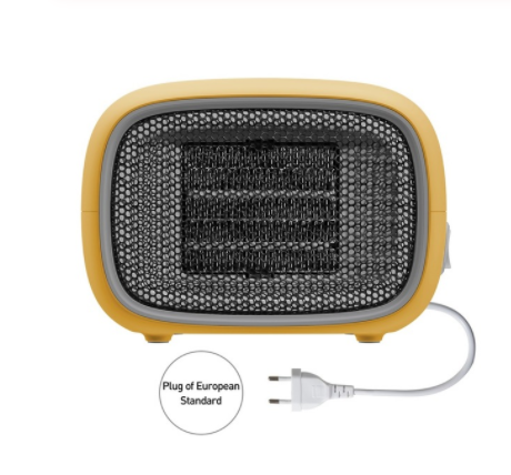 Mini keramisk varmer 500 W, varm på 3 sekunder