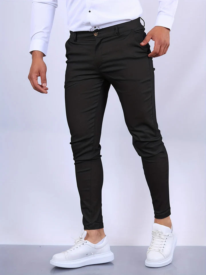 Strekkbare skinny bukser for menn