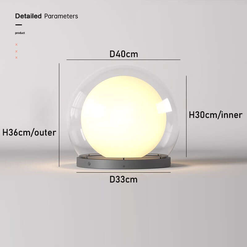 Moderne utendørslampe – Design i måneform