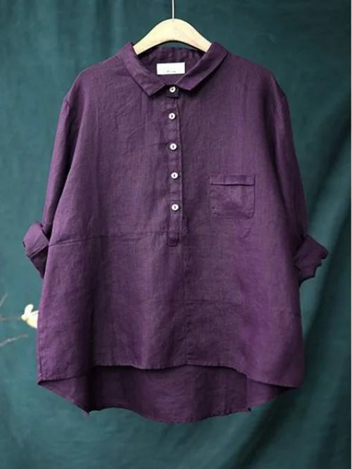 Elegant Langermet Bluse for Kvinner