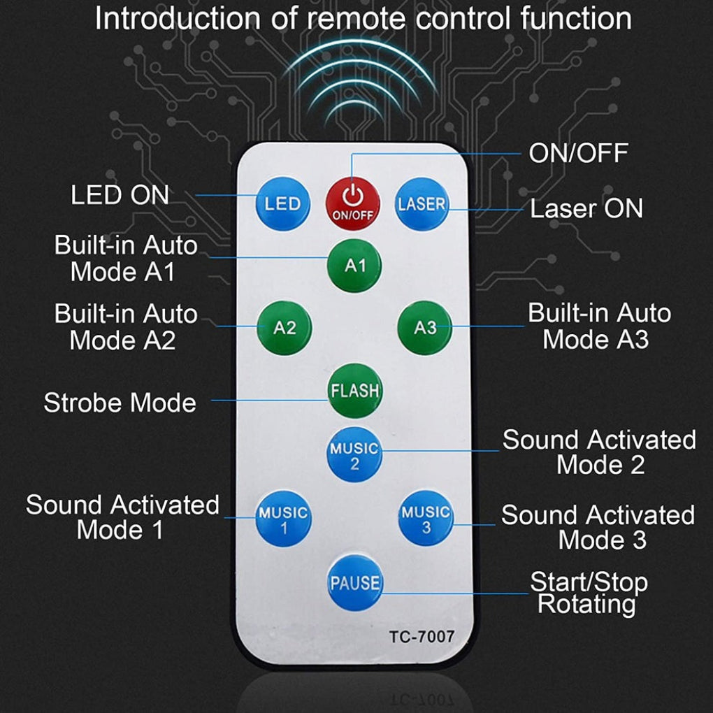 2-i-1 laser-diskolys