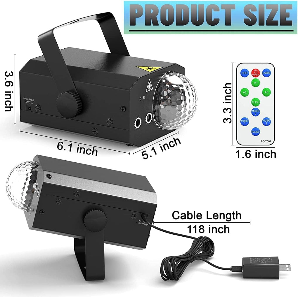 2-i-1 laser-diskolys