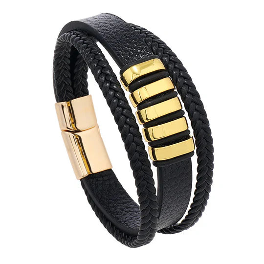 Stilvolles Lederarmband für Männer