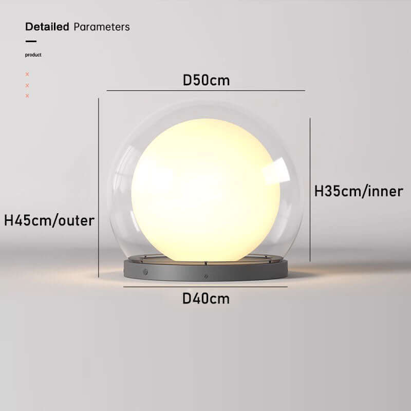 Moderne utendørslampe – Design i måneform