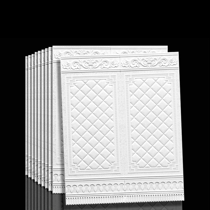 Vanntett 3D-veggpanel i moderne stil, skrell-og-lim, for innervegger
