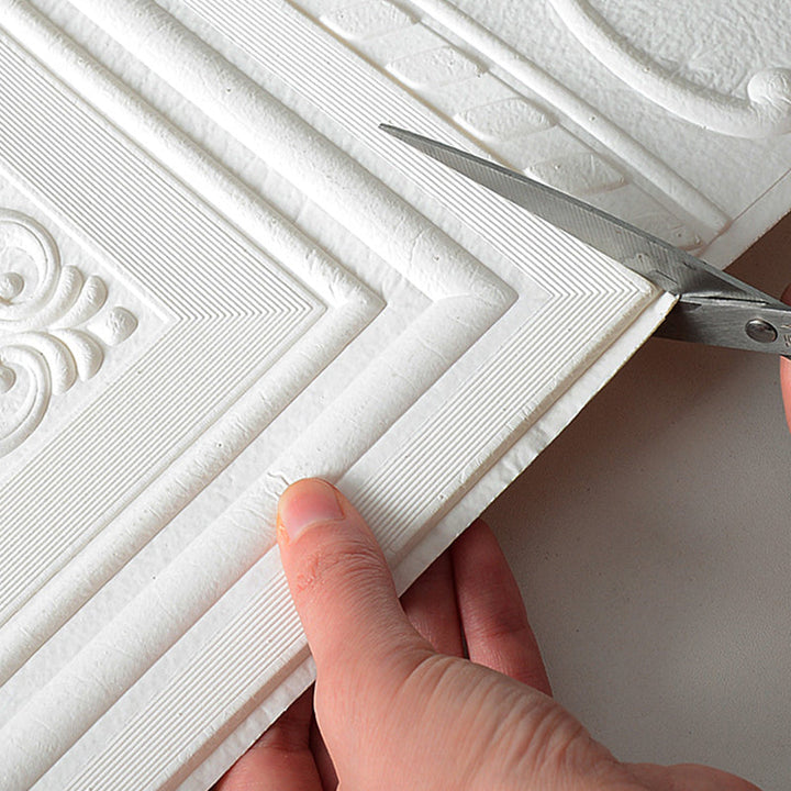 Vanntett 3D-veggpanel i moderne stil, skrell-og-lim, for innervegger