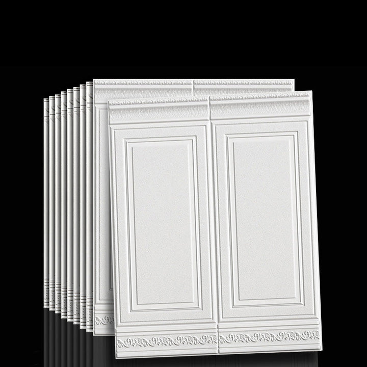 Vanntett 3D-veggpanel i moderne stil, skrell-og-lim, for innervegger