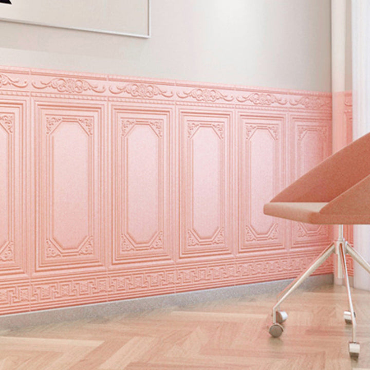 Vanntett 3D-veggpanel i moderne stil, skrell-og-lim, for innervegger
