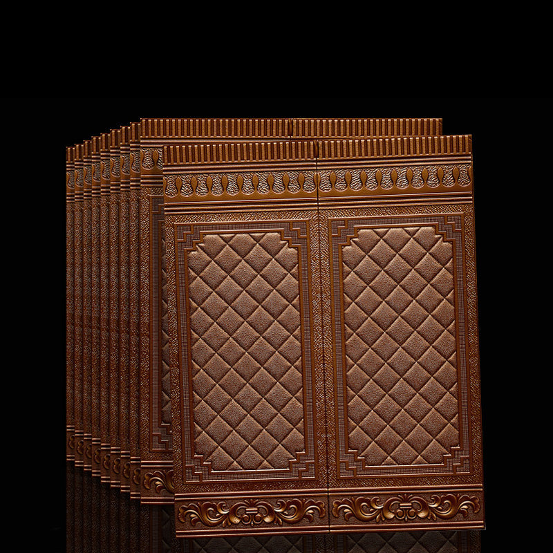 Vanntett 3D-veggpanel i moderne stil, skrell-og-lim, for innervegger