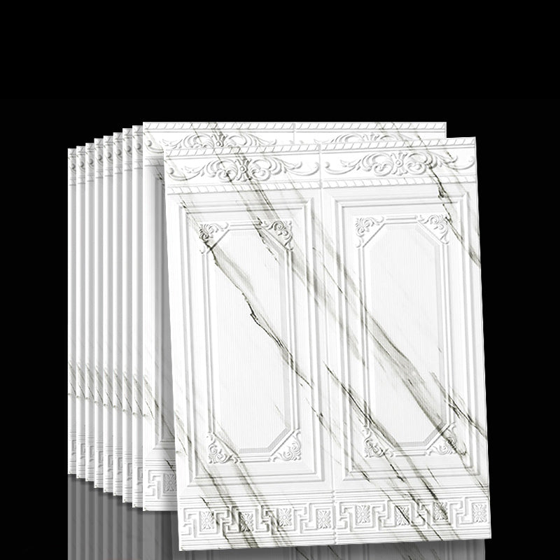 Vanntett 3D-veggpanel i moderne stil, skrell-og-lim, for innervegger