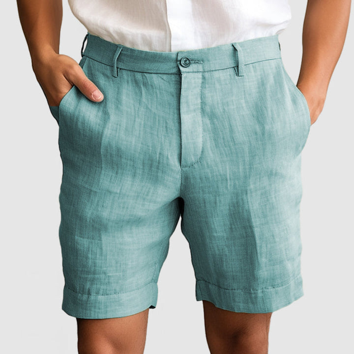 Lässige Herrenshorts aus Baumwolle und Leinen