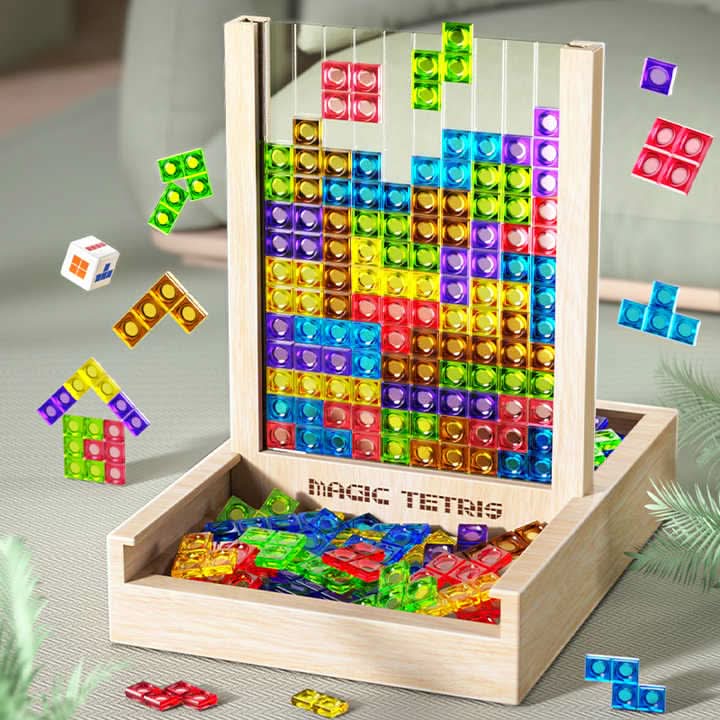 EcoBlock Tetris Board – Bærekraftig Tetris-puslespill for hele familien