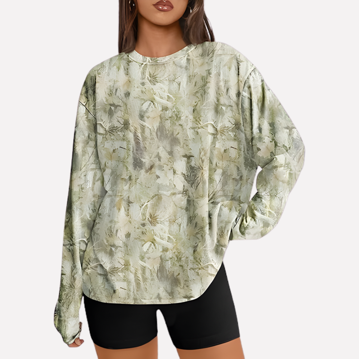 Kvinners Oversized Langermet Skjorte