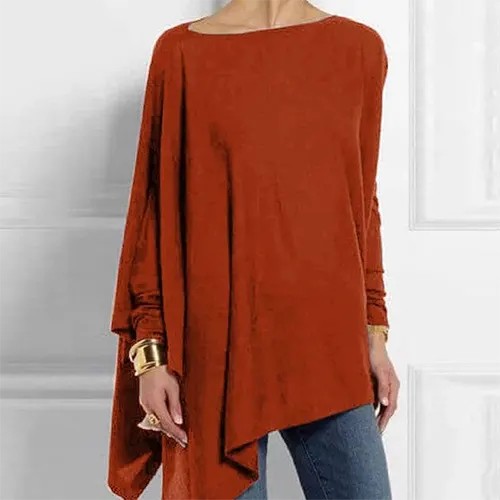 Langärmlige Bluse mit klassischem Schnitt und weichem Finish