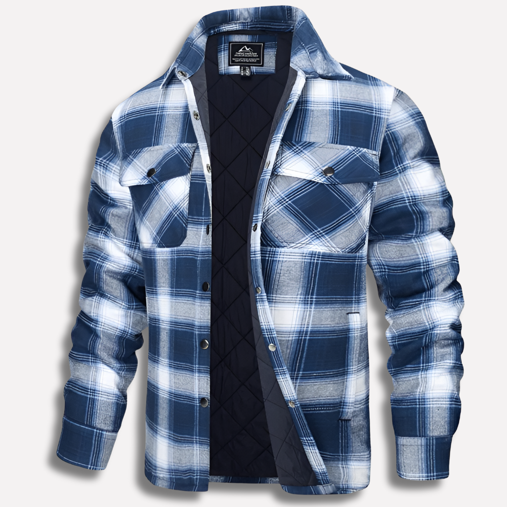 Rutete flanellskjorte i bomull – Lumberjack-stil