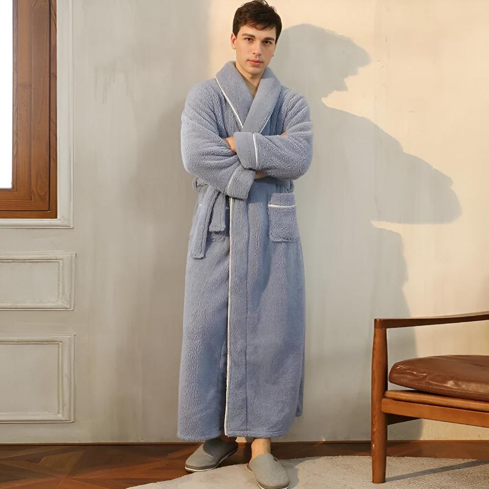 Luksuriøs fleece-varmekomfortbadekåpe