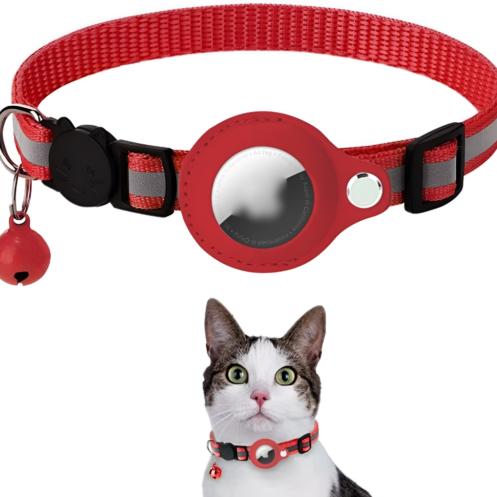 Katzen-GPS-Tracking-Halsband mit reflektierendem Design