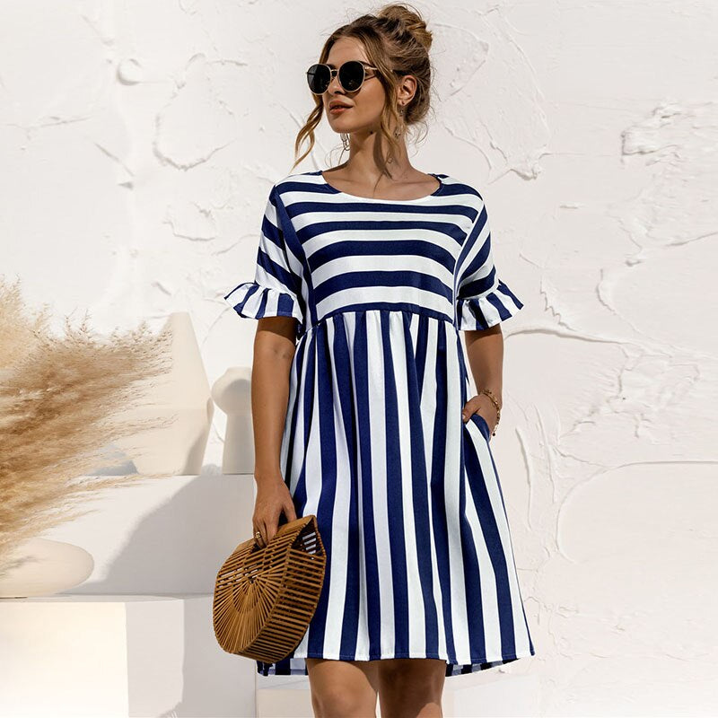 Elegantes Maxikleid mit langen Ärmeln