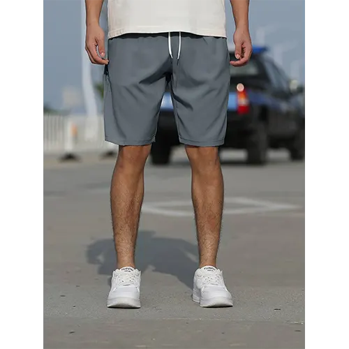 Pustende Sommer Shorts med Høy Midje for Menn