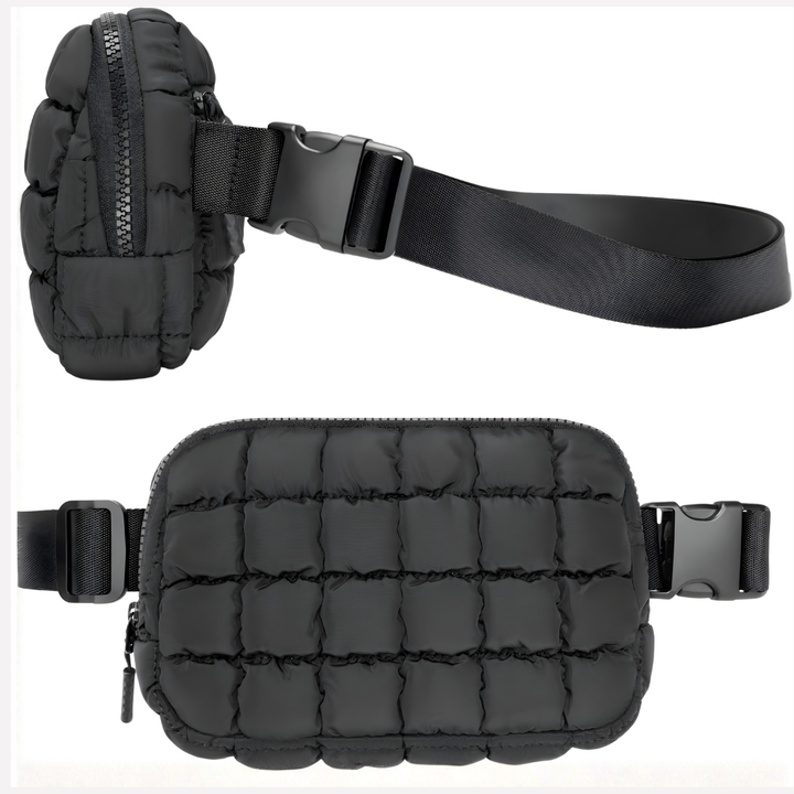 Quilted Mini Veske med Ekstra-Lang Reim