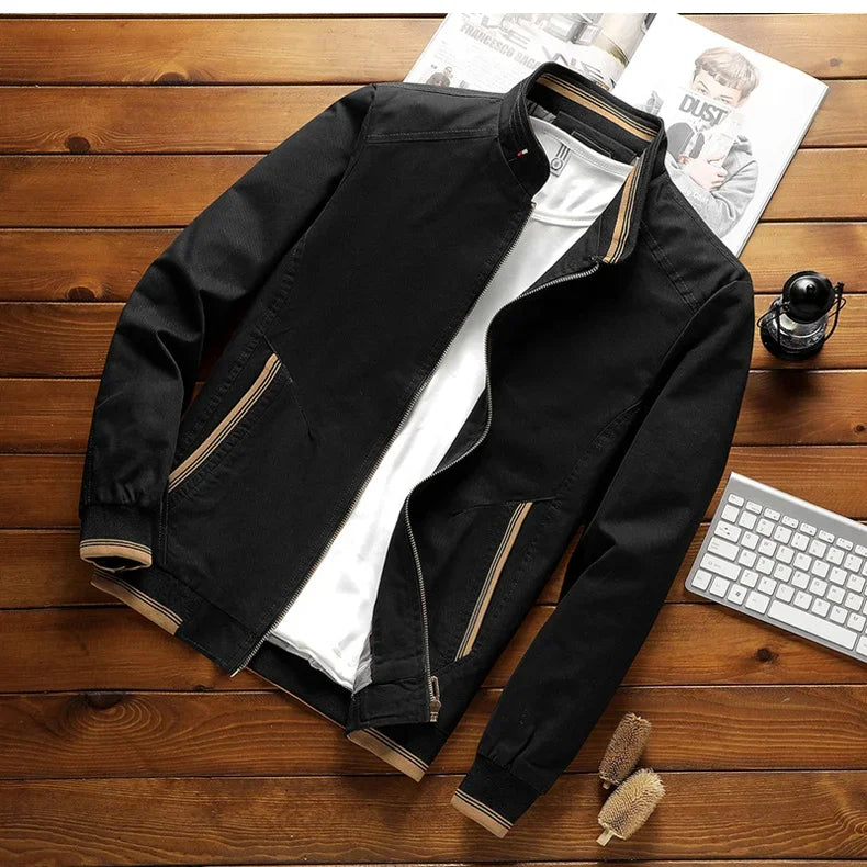 Stylish cotton bomber jacket for men