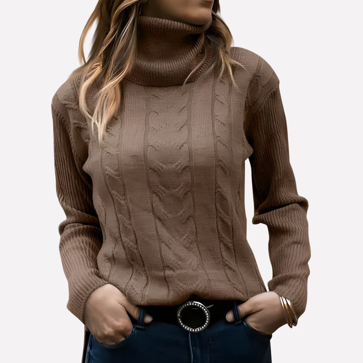 Kvinners Turtleneck Pullover – Avslappet Hverdag Stil