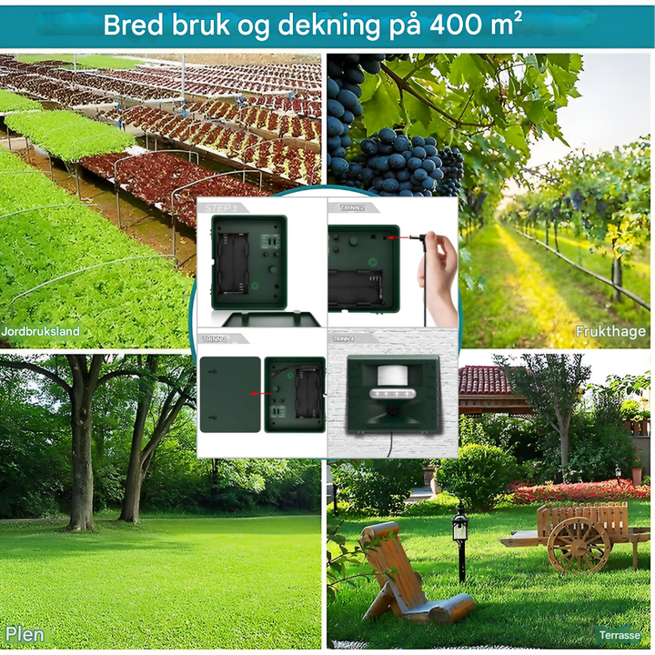 Woodpecker ultrasonic repeller for effective bird control