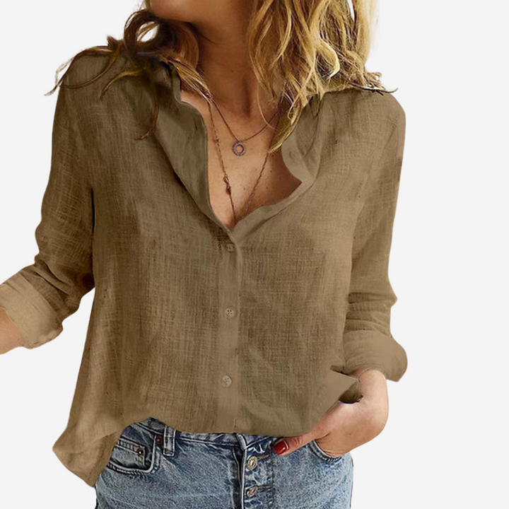 Classic linen shirt with vintage feel