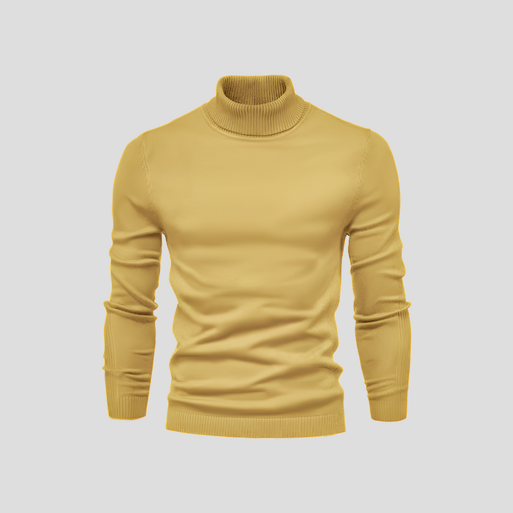 Men's sweater with turtleneck