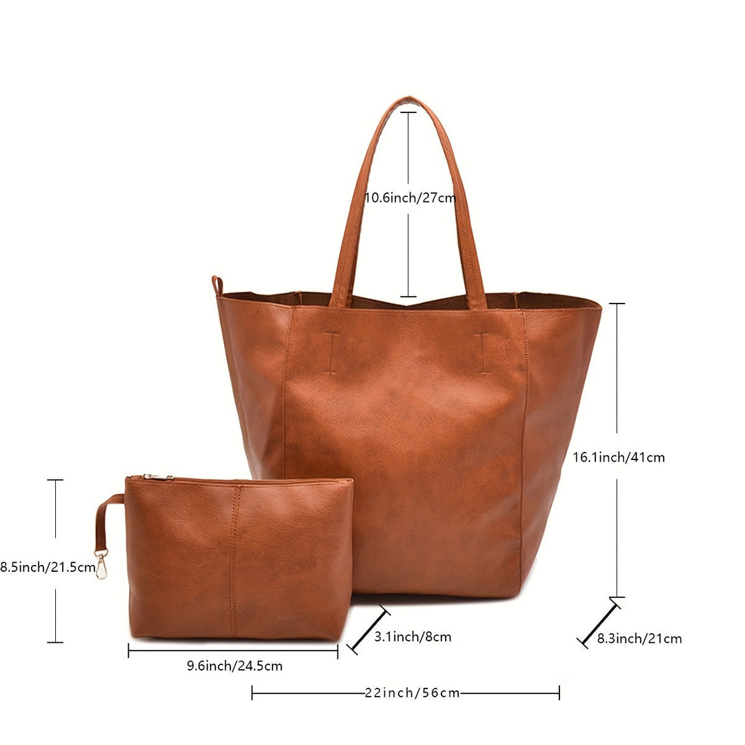 Eleganse Myk Tote-Veske – Praktisk og Moteriktig