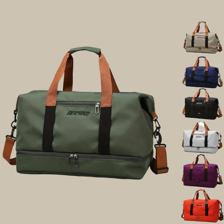 Romslig og stilfull herre reise duffelbag