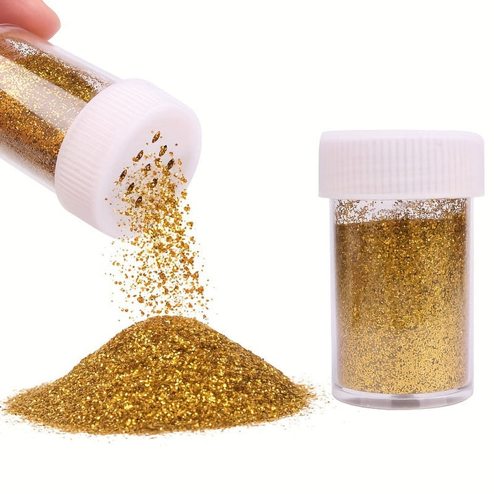 Sett med Glitter for Hobbyprosjekter – Perfekt for Festdekorasjoner og Kreative Prosjekter