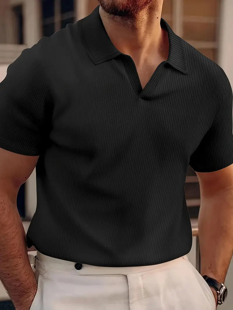 Freizeit-Poloshirt mit kurzen Ärmeln für Herren