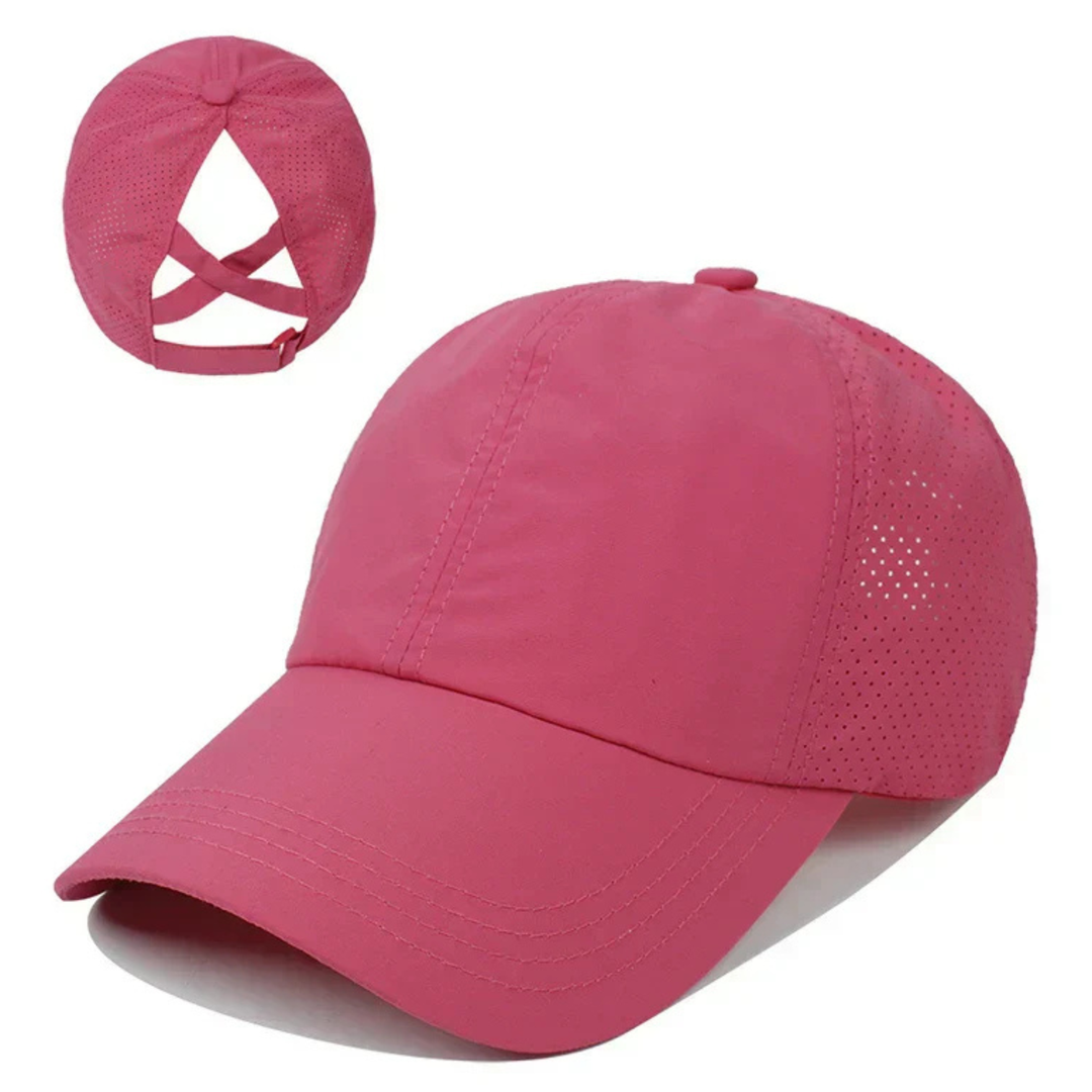 Pustende unisex mesh sports baseball cap med justerbar passform