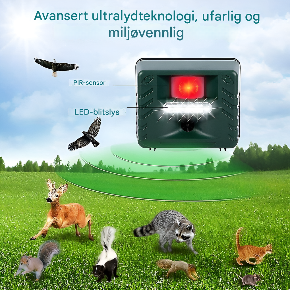 Woodpecker ultrasonic repeller for effective bird control