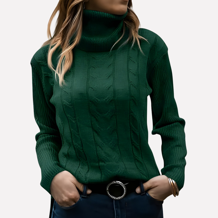 Kvinners Turtleneck Pullover – Avslappet Hverdag Stil