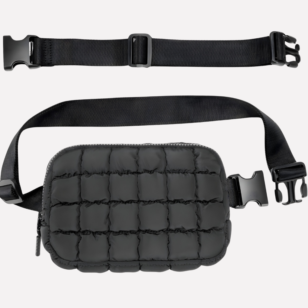 Quilted Mini Veske med Ekstra-Lang Reim