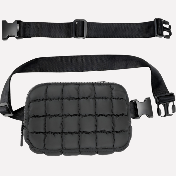 Quilted Mini Veske med Ekstra-Lang Reim