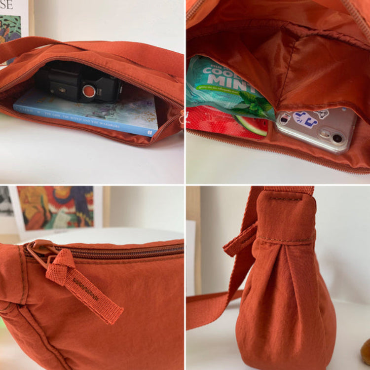 Geräumige Schultertasche aus Nylon für Frauen