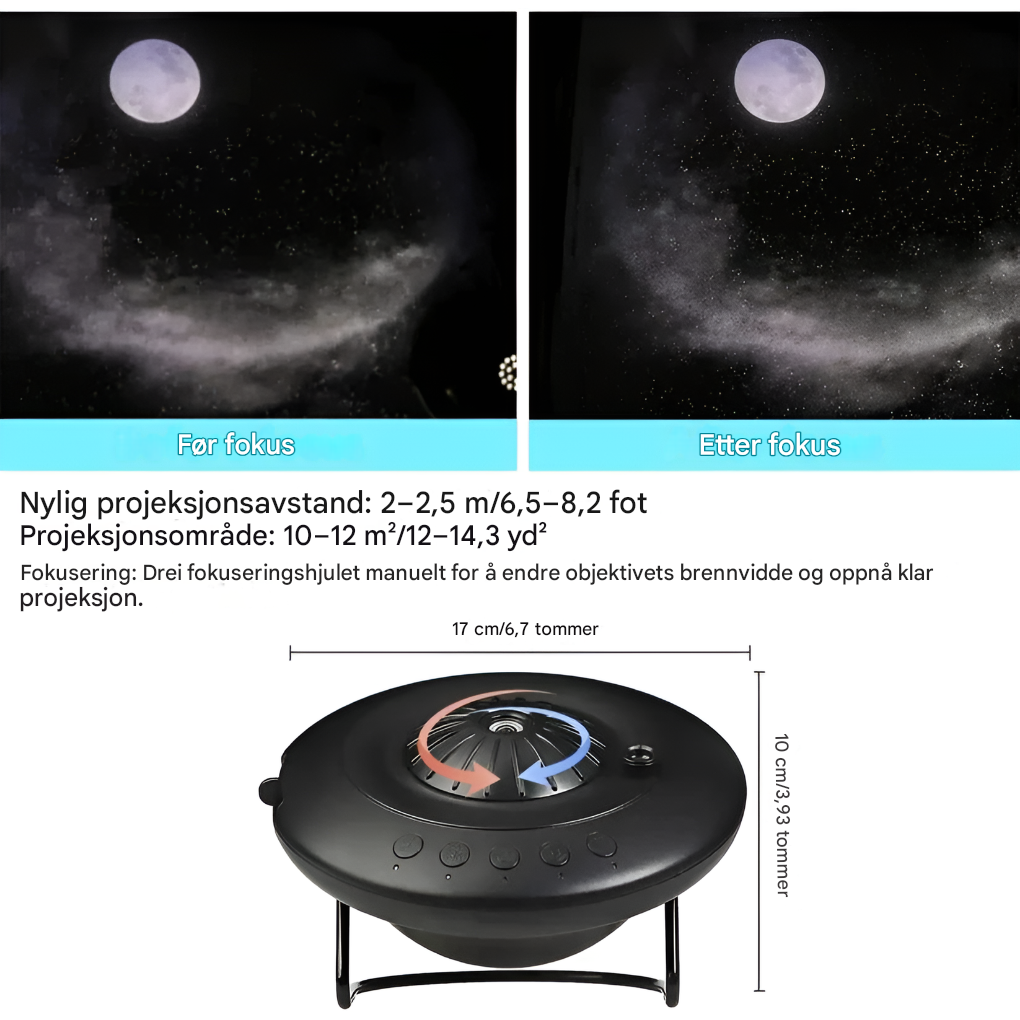 Galaxy-Projektor mit Planetariumeffekten