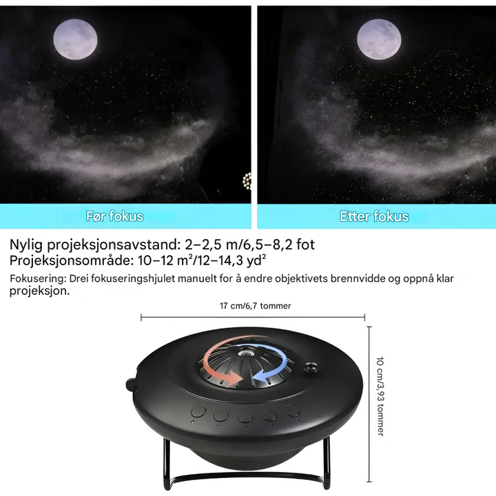 Galaxy-Projektor mit Planetariumeffekten