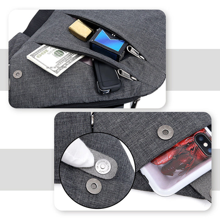 SecureCarry – Anti-tyveri Skulderveske med Flere Rom