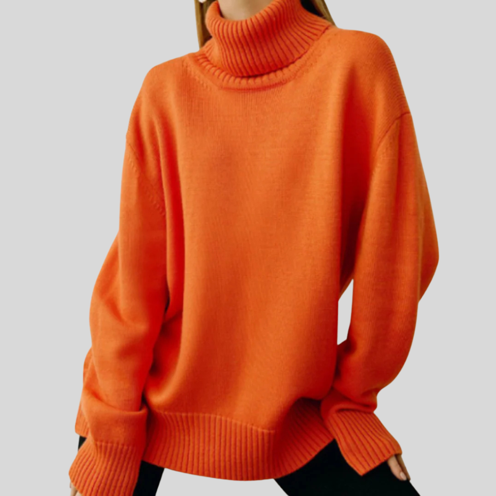 Modern high-neck sweater for women – Upgraded layer for cold weather